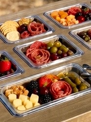 Charcuterie cart rental — elegant grazing display